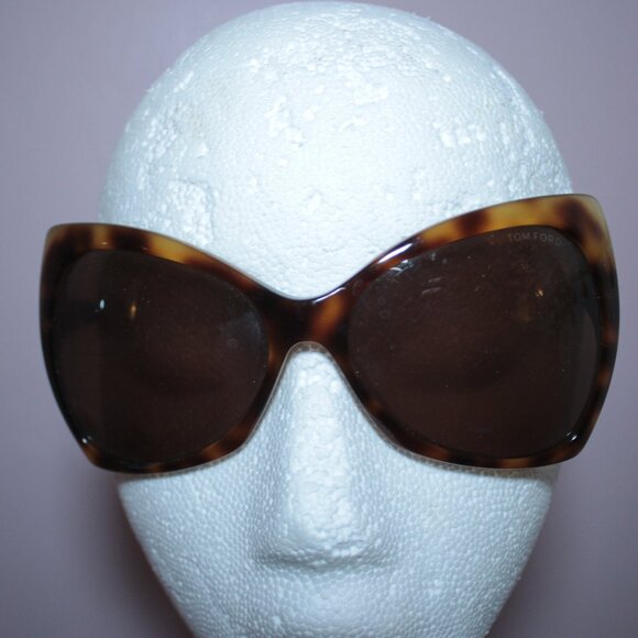 Tom Ford Nico TF175 Oversized Square Cat-Eye Tortoise Acetate Sunglasses main image 6